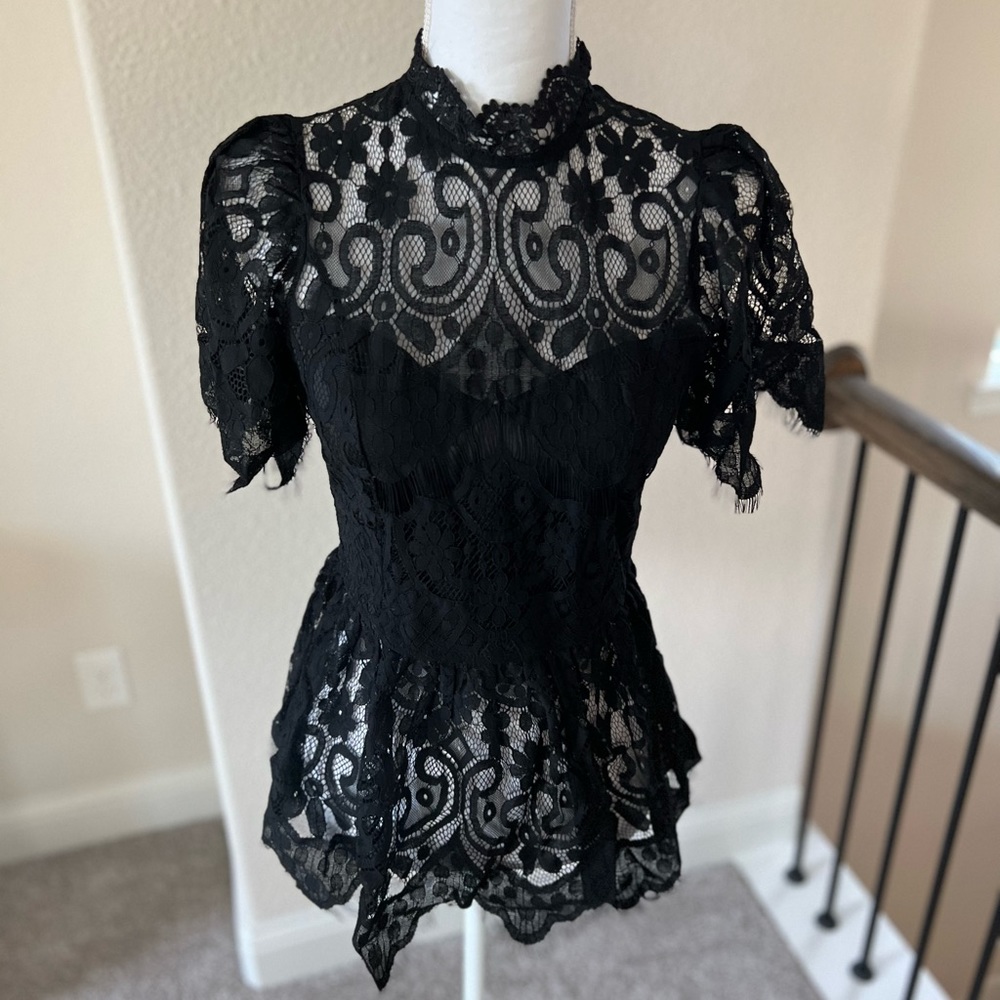 Beautiful Black Lace Top